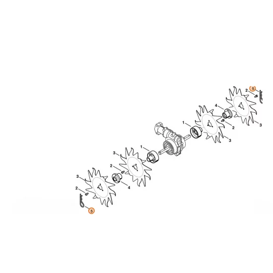 STIHL  Wtyczka sprężynująca 4 9340 003 0320